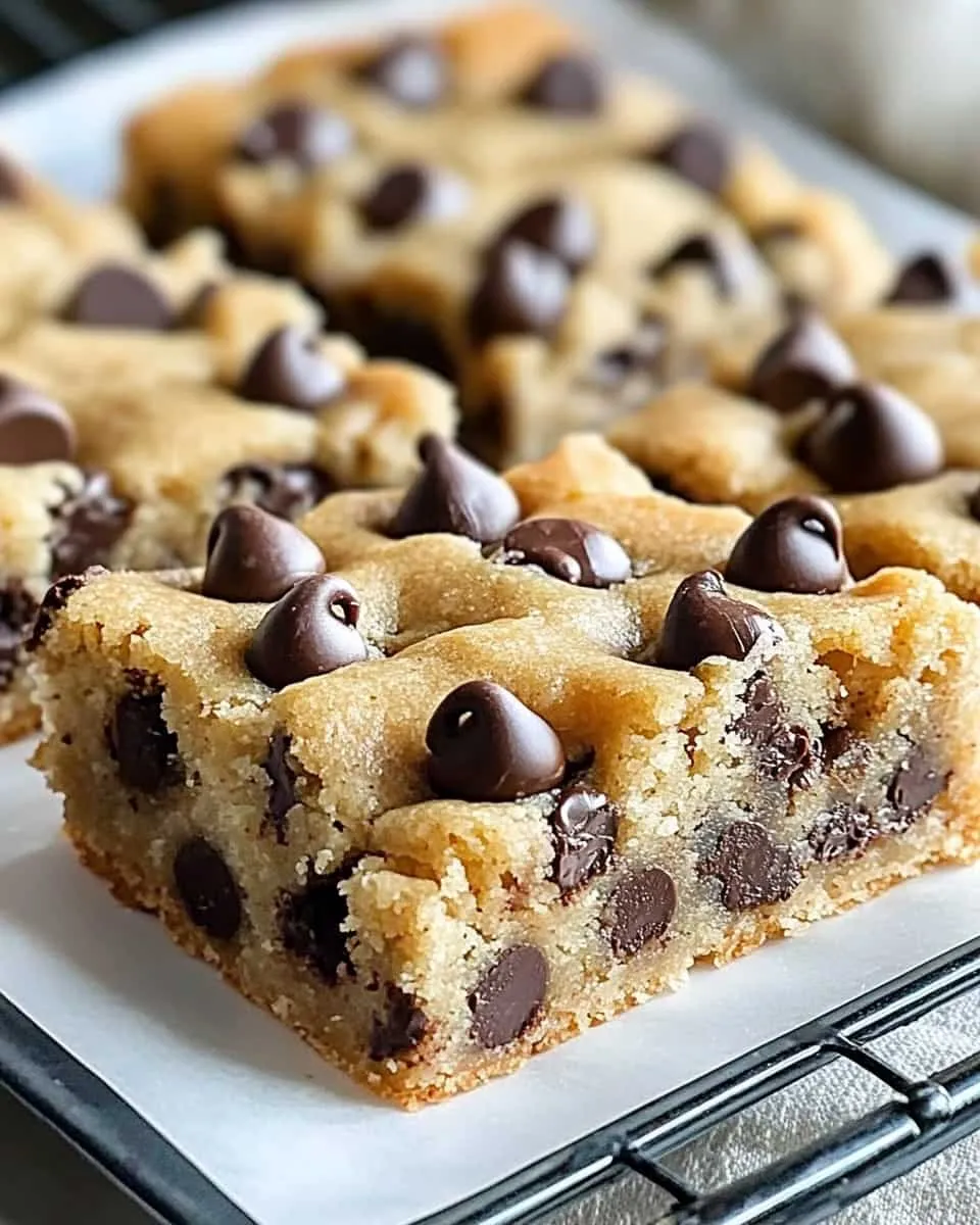 Chocolate Chip Cookie Bars – Easy, Chewy & Made in One Pan