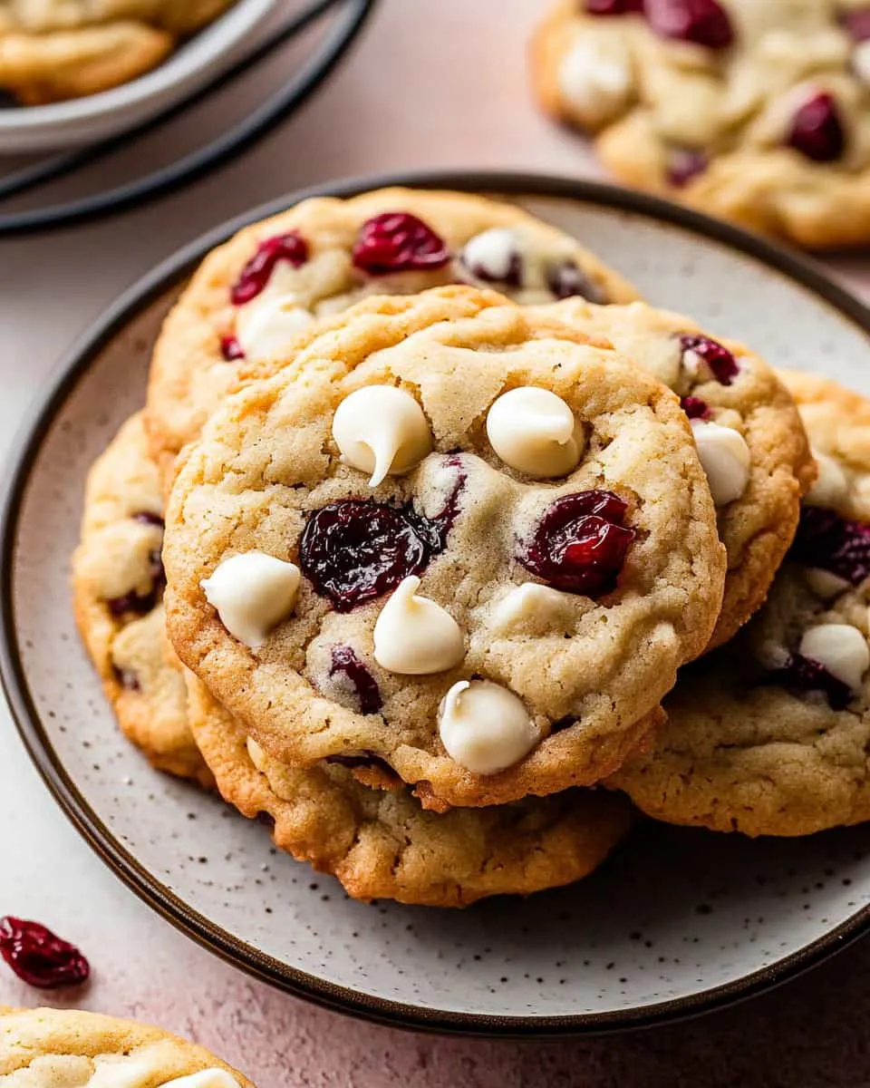 Cranberry White Chocolate Chip Cookies: Soft, Sweet, and Perfectly Tangy