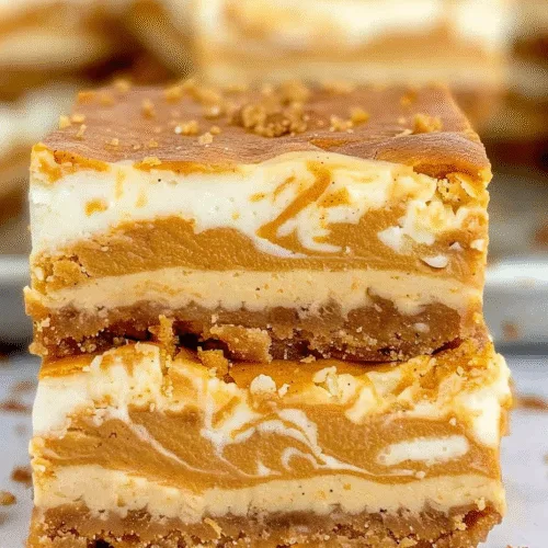 Pumpkin Cheesecake Bars