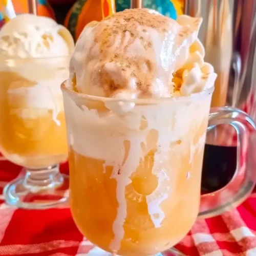 Pumpkin Ice Cream Floats