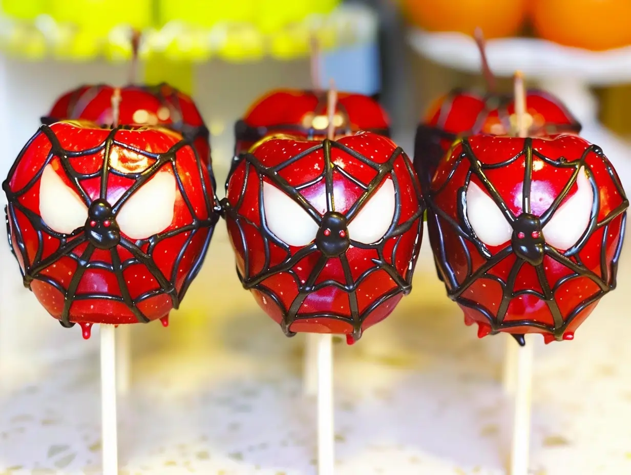 Spider Candy Apples: A Fun Halloween Treat Idea