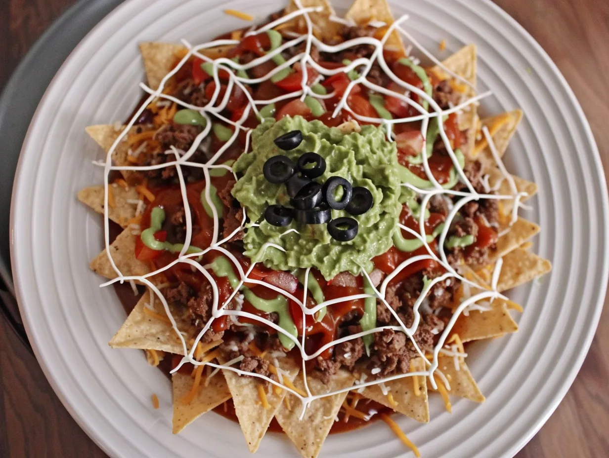 Spiderweb Nachos: A Fun Twist on Classic Nachos!