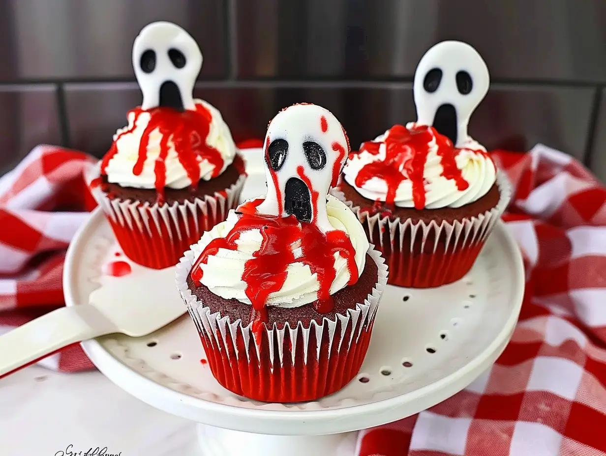 Creepy Cupcake Platter for Your Halloween Party Fun!