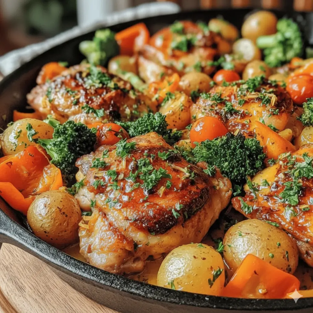 One-Pan Dinners Made Simple — Save Time, Save Money, Eat Well 1 One-Pan Lemon Garlic Chicken & Veggies